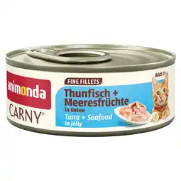 Zooplus 12x60g Animonda Carny Adult in Gelei Tonijn & Zeevruchten nat kattenvoer aanbieding