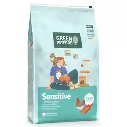Zooplus 7,5kg Green Petfood Adult Sensitive Good Digestion met insecten & kip droogvoer voor katten aanbieding