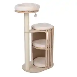 Zooplus Natuurlijke krabpaal Lotus crème katten aanbieding
