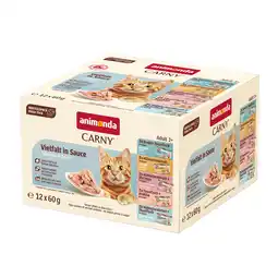 Zooplus 12x60g Animonda Carny Adult in Saus Mixpakket (5 Soorten) Nat kattenvoer aanbieding
