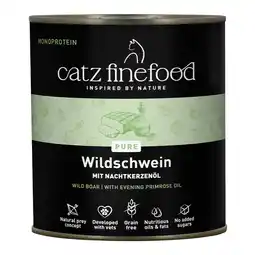 Zooplus catz finefood Purrrr 6 x 800g/750g Wild zwijn aanbieding