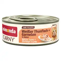 Zooplus 12x60g Animonda Carny Adult in Gelei Witte Tonijn & Garnalen nat kattenvoer aanbieding