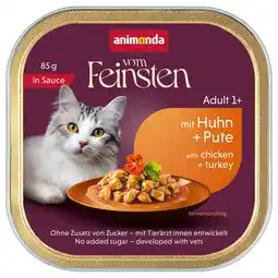 Zooplus 32x85g animonda vom Feinsten Adult Kip & Kalkoen in Saus natvoer voor katten aanbieding