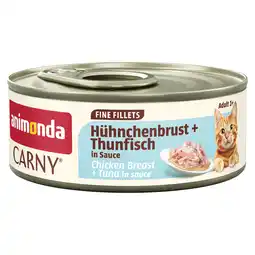Zooplus 12x60g Animonda Carny Adult in Saus Kipfilet & Tonijn nat kattenvoer aanbieding
