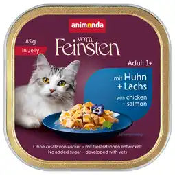 Zooplus 32x85g animonda vom Feinsten Adult Kip & Zalm in Gelei natvoer voor katten aanbieding