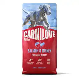 Zooplus 12 kg Carnilove Active zalm & kalkoen maxi droog hondenvoer aanbieding