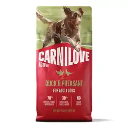 Zooplus 12 kg Carnilove Active Adult met eend & fazant droog hondenvoer aanbieding