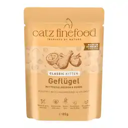 Zooplus Voordeelpakket: 24x85g catz finefood Kitten Gevogelte nat kattenvoer aanbieding