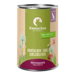 Zooplus Herrmann's Selection Sensible 12 x 400 g - Konijn met bio rijstvlokken aanbieding