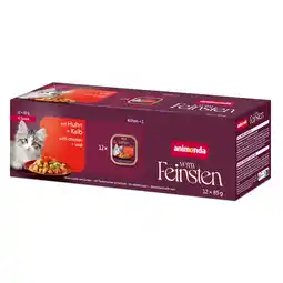 Zooplus 12x85g Animonda Vom Feinsten Kitten in Saus Kip & Kalf Kattenvoer nat aanbieding