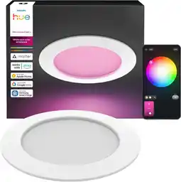 Coolblue Philips Hue Inbouwspot Slim - White and Color - 170mm - Wit aanbieding