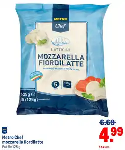 Makro Metro Chef mozzarella fiordilatte aanbieding