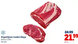 Makro Argentijnse runderribeye aanbieding