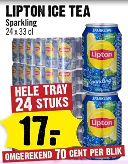 Dirck 3 Lipton ice tea sparkling aanbieding