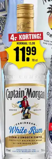 Dirck 3 Captain Morgan White Rum aanbieding