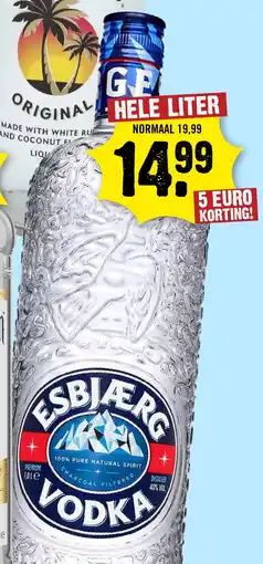 Dirck 3 Esbjaerg Vodka aanbieding
