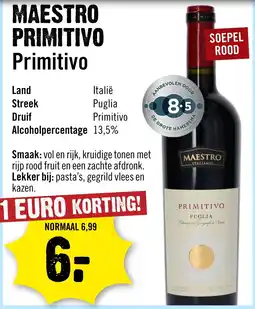 Dirck 3 Maestro Primitivo aanbieding