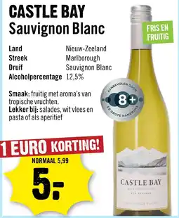 Dirck 3 Castle Bay Sauvignon Blanc aanbieding