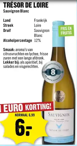 Dirck 3 Trésor de Loire Sauvignon Blanc aanbieding