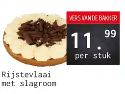 Naanhof Rijstevlaai met slagroom aanbieding