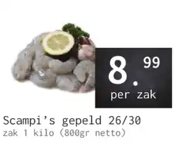 Naanhof Scampi's gepeld 26/30 aanbieding