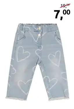 Jola Mode jeugd jeans met harten aanbieding