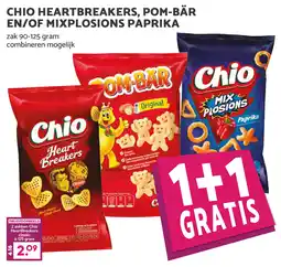 MCD Supermarkt Chio Heartbreakers, Pom-Bär en/of Mixplosions Paprika aanbieding