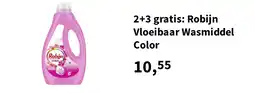 Plein.nl 2+3 gratis: Robijn Vloeibaar Wasmiddel Color aanbieding