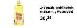 Plein.nl 2+3 gratis: Robijn Klein en Krachtig Wasmiddel aanbieding