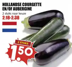 MCD Supermarkt hollandse courgette en/of aubergine aanbieding