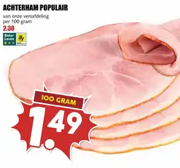 MCD Supermarkt achterham populair aanbieding