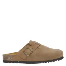 Wehkamp Scholl Fae suède clogs taupe aanbieding