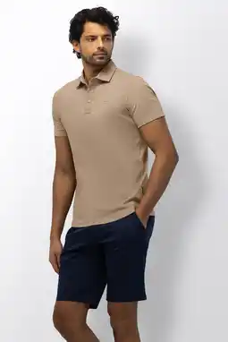 Wehkamp State of Art regular polo beige aanbieding