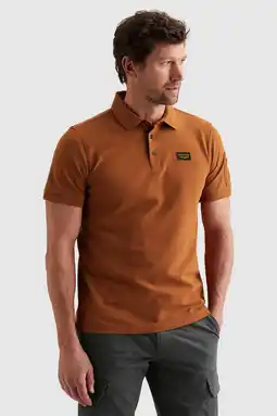 Wehkamp PME Legend regular polo donker oranje aanbieding