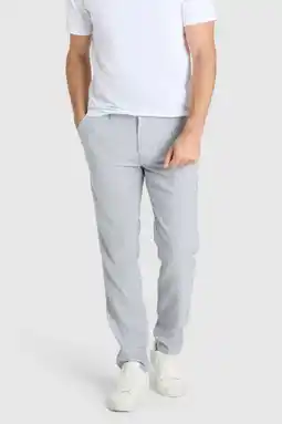 Wehkamp MAC Lennox Sport slim chino met linnen lichtblauw aanbieding