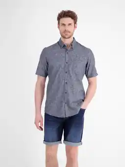 Wehkamp LERROS regular fit overhemd - donkerblauw aanbieding
