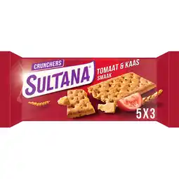 Jumbo Sultana Crunchers Tomaat & Kaas 5x3 stuks aanbieding