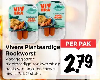 Vomar Voordeelmarkt Vivera Plantaardige Rookworst aanbieding