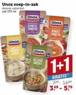 Lekker Makkelijk Unox soep-in-zak aanbieding
