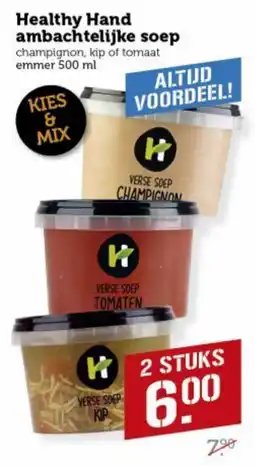 Lekker Makkelijk Healthy Hand ambachtelijke soep aanbieding