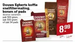 Lekker Makkelijk Douwe Egberts koffie snelfiltermaling aanbieding