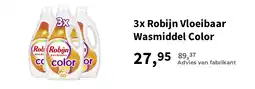 Plein.nl 3x Robijn Vloeibaar Wasmiddel Color aanbieding