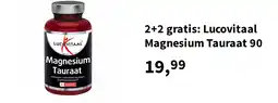 Plein.nl 2+2 gratis: Lucovitaal Magnesium Tauraat 90 aanbieding
