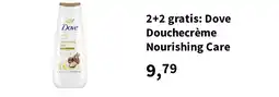 Plein.nl 2+2 gratis: Dove Douchecrème Nourishing Care aanbieding