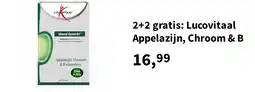 Plein.nl 2+2 gratis: Lucovitaal Appelazijn, Chroom & B aanbieding
