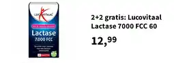Plein.nl 2+2 gratis: Lucovitaal Lactase 7000 FCC 60 aanbieding