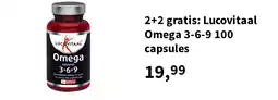 Plein.nl 2+2 gratis: Lucovitaal Omega 3-6-9 100 capsules aanbieding