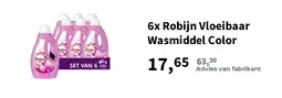 Plein.nl 6x Robijn Vloeibaar Wasmiddel Color aanbieding