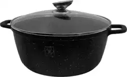 Bol.com Kookkunst Holland braadpan met glazen deksel marmeren coating - inductie - Ø 24 cm aanbieding