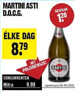 Dirck 3 Martini Asti Dolce 75 cl aanbieding